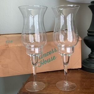 Princess House Heritage Hurricane Candle Holders